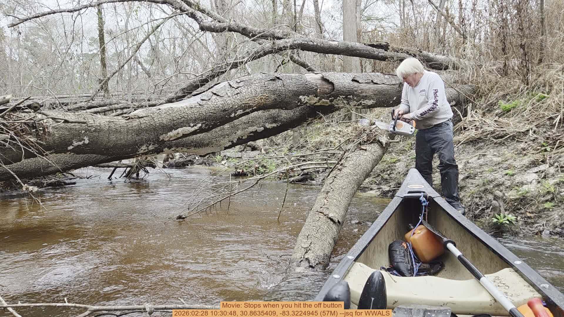 Movie: Stops when you hit the off button, 2026:02:28 10:30:48, 30.8635409, -83.3224945 (57M) --jsq for WWALS