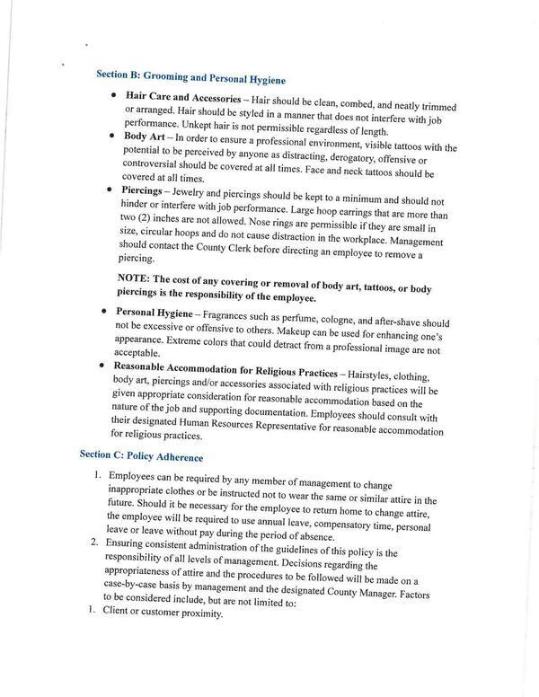 Section B: Grooming and Personal Hygiene