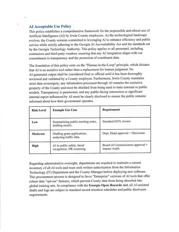 AI Acceptable Use Policy