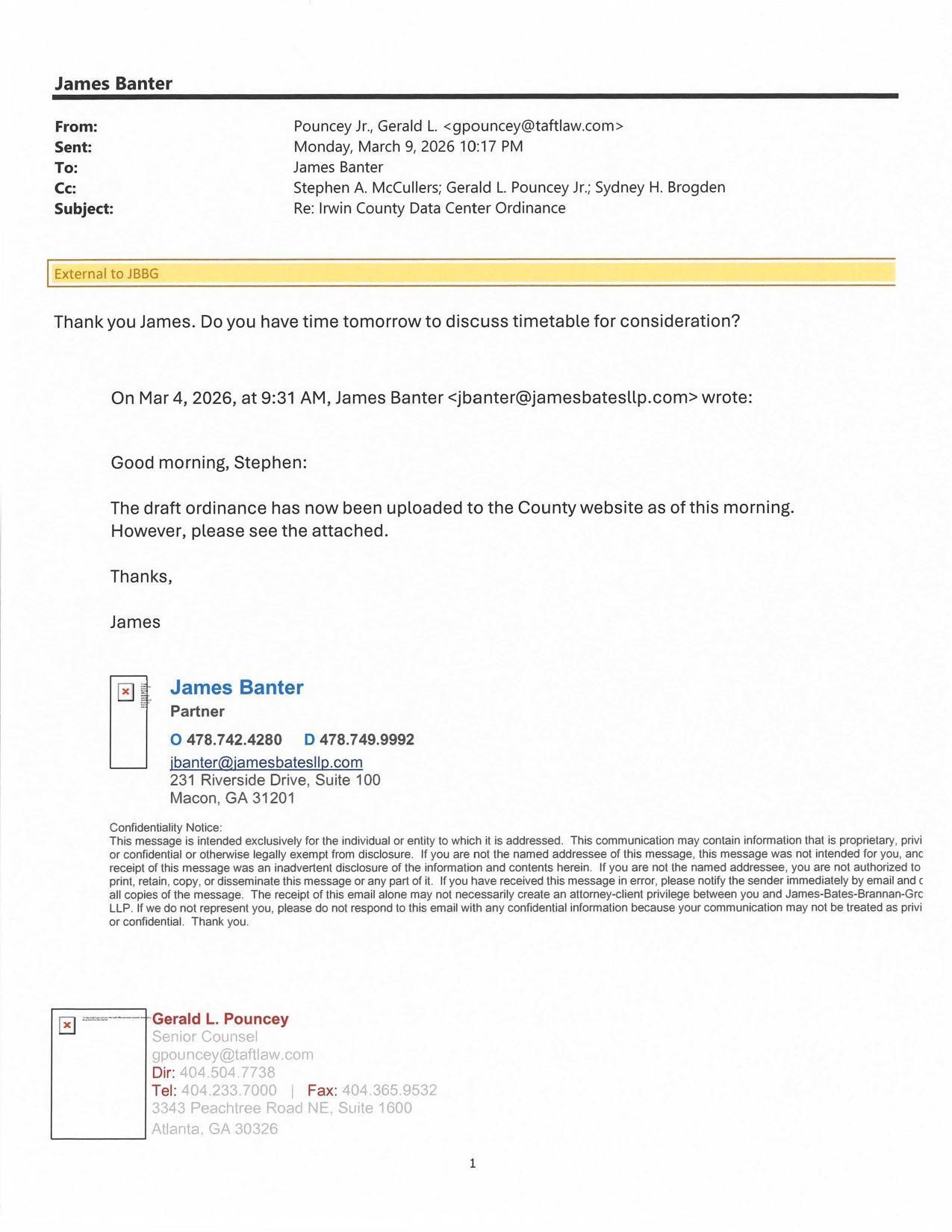 The draft ordinance has now been uploaded to the County website as of this morning. 2026-03-04 9:31 AM --James Banter