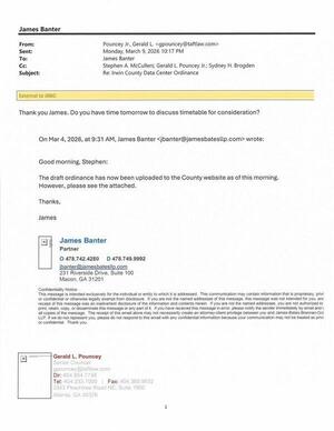 [The draft ordinance has now been uploaded to the County website as of this morning. 2026-03-04 9:31 AM --James Banter]