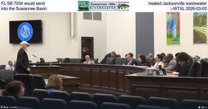[FL SB 7034 would send treated Jacksonville wastewater into the Suwannee Basin --WTXL 2026-03-03]