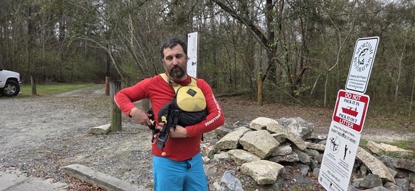 [VLPRA shuttle at Paul Deloach Private Boat Ramp, 2026:03:07 08:49:36, 30.8513113, -83.3472943 --jsq for WWALS]