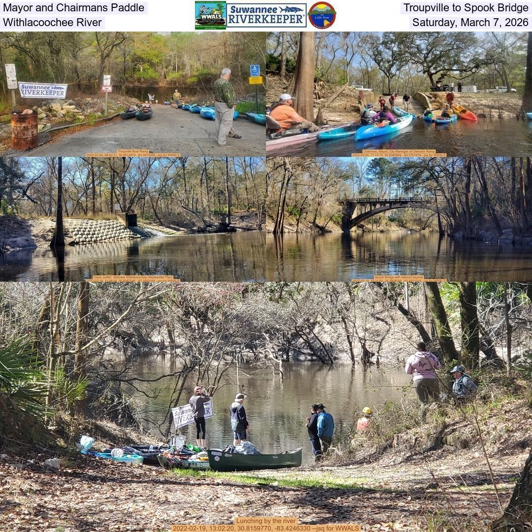 Mayor and Chairmans Paddle, Troupville to Spook Bridge, Withlacoochee River, Saturday, March 7, 2026