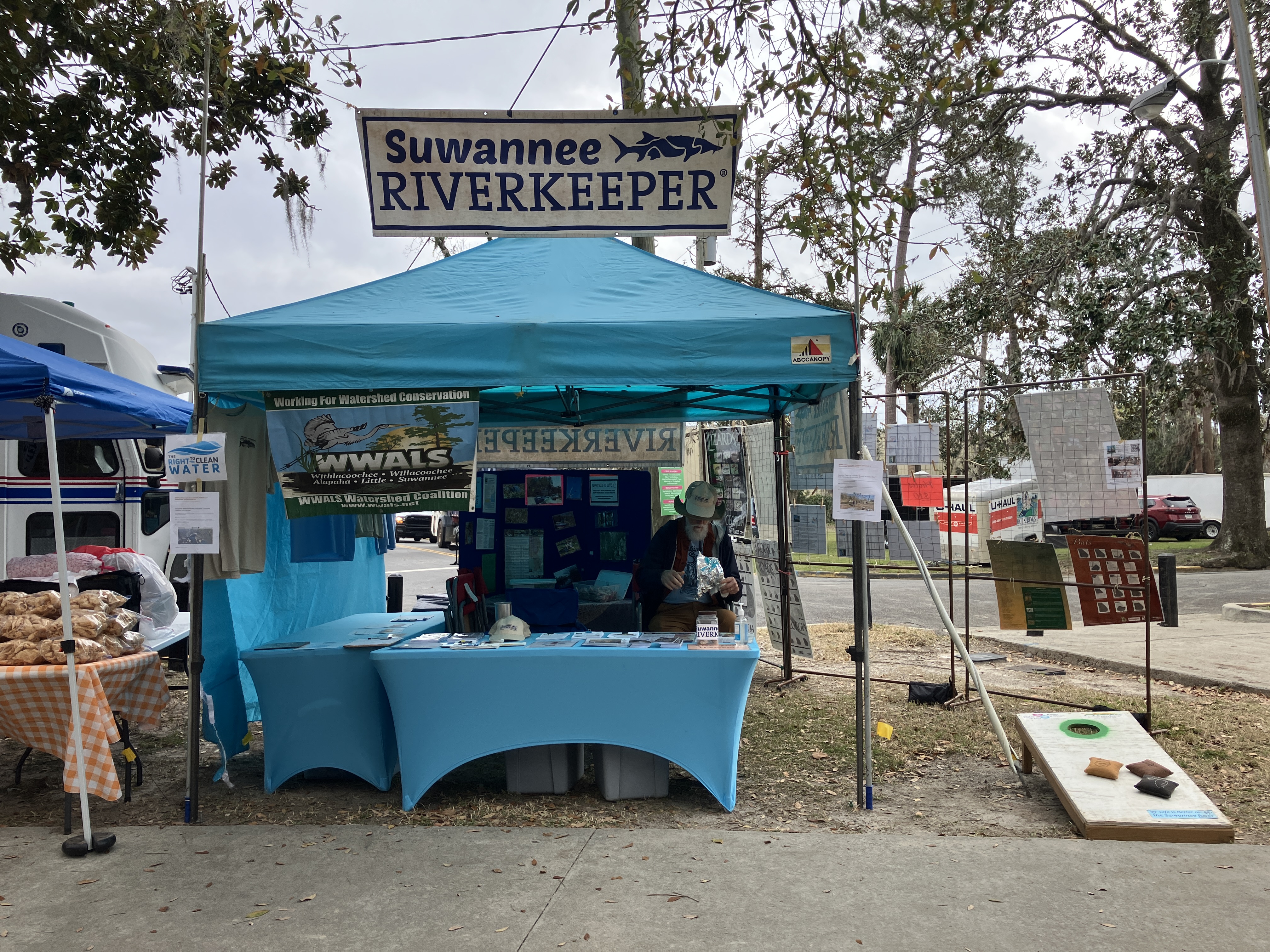 Suwannee Riverkeeper in WWALS Booth, 2025:03:08 10:07:41 --Gretchen Quarterman for WWALS