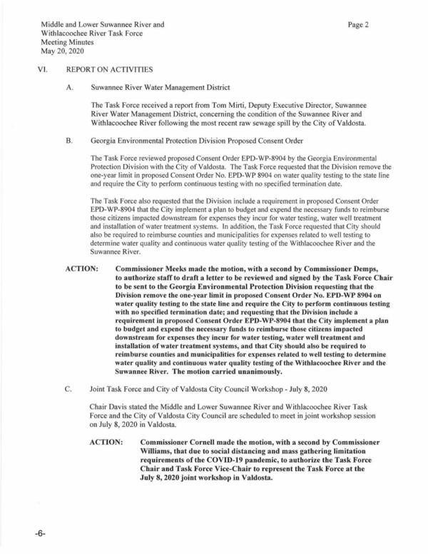 VI. Report on Activities