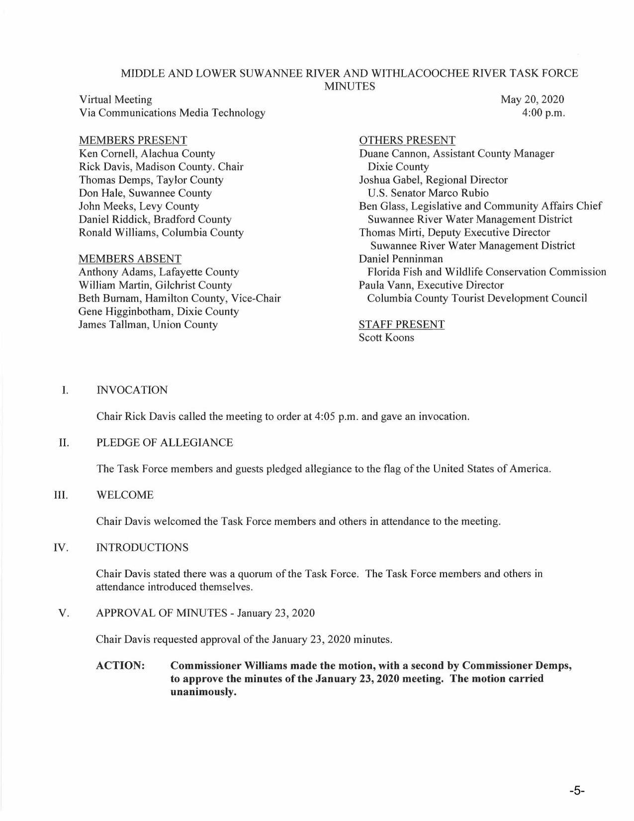 Minutes 2020-05-20