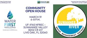 [Water First North Florida Community Open House 2026-03-19, by SRWMD @ UF-IFAS, 8202 CR 417, Live Oak, FL 32060]