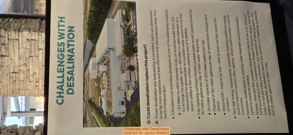 Challenges with Desalination, 2026-03-19 --jsq for WWALS