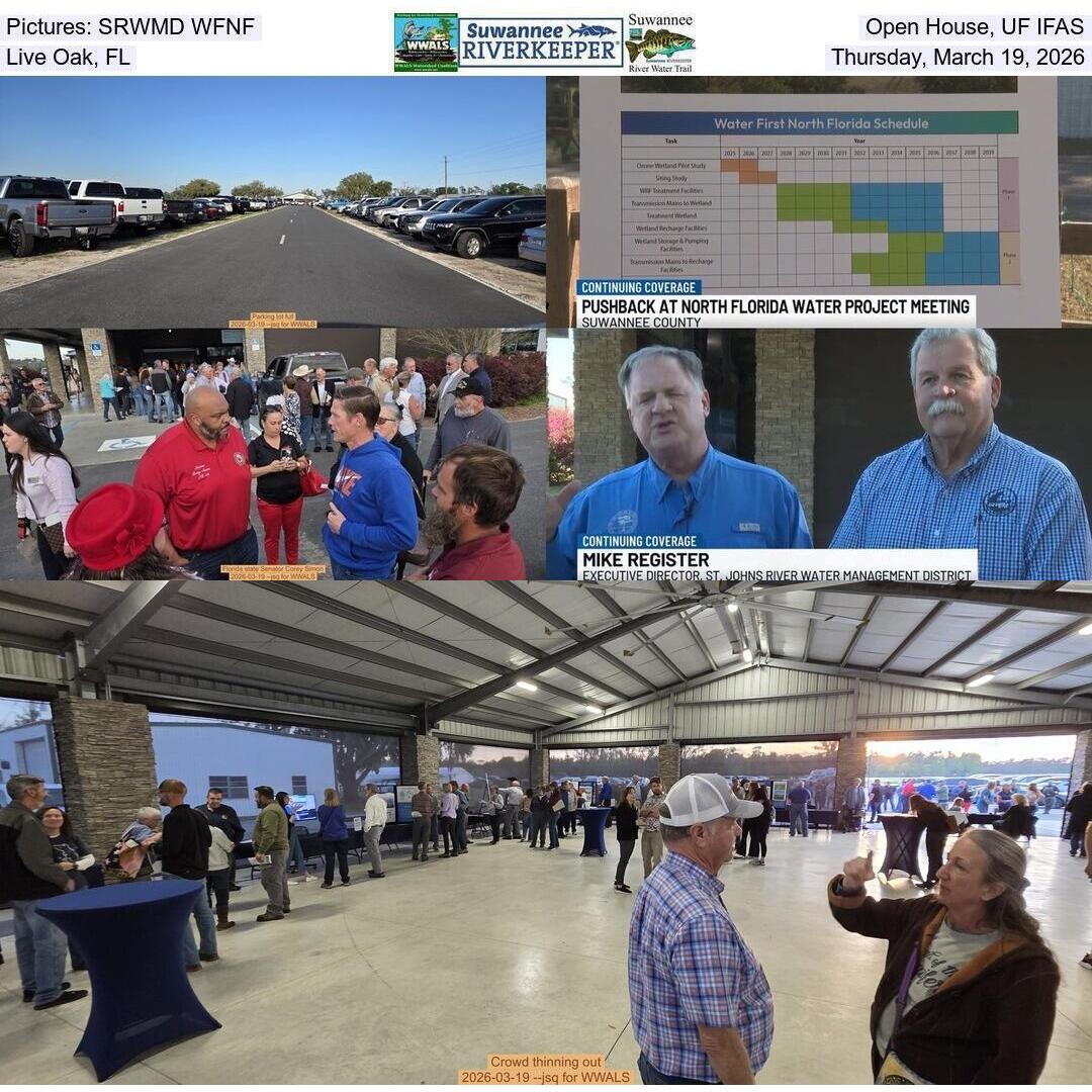 Pictures: SRWMD WFNF, Open House, UF IFAS, Live Oak, FL, Thursday, March 19, 2026