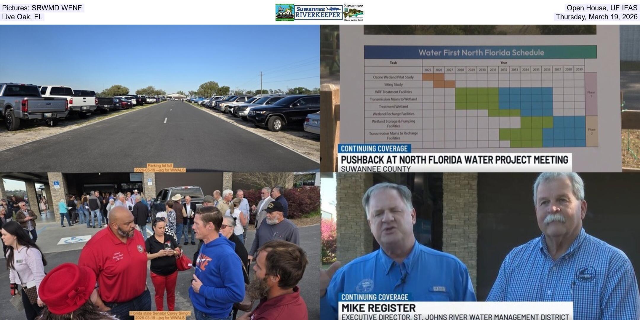 Pictures: SRWMD WFNF, Open House, UF IFAS, Live Oak, FL, Thursday, March 19, 2026