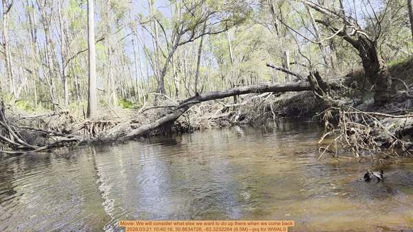 Movie: We will consider what else we want to do up there when we come back, 2026:03:21 10:40:16, 30.8634726, -83.3232264 (6.5M) --jsq for WWALS