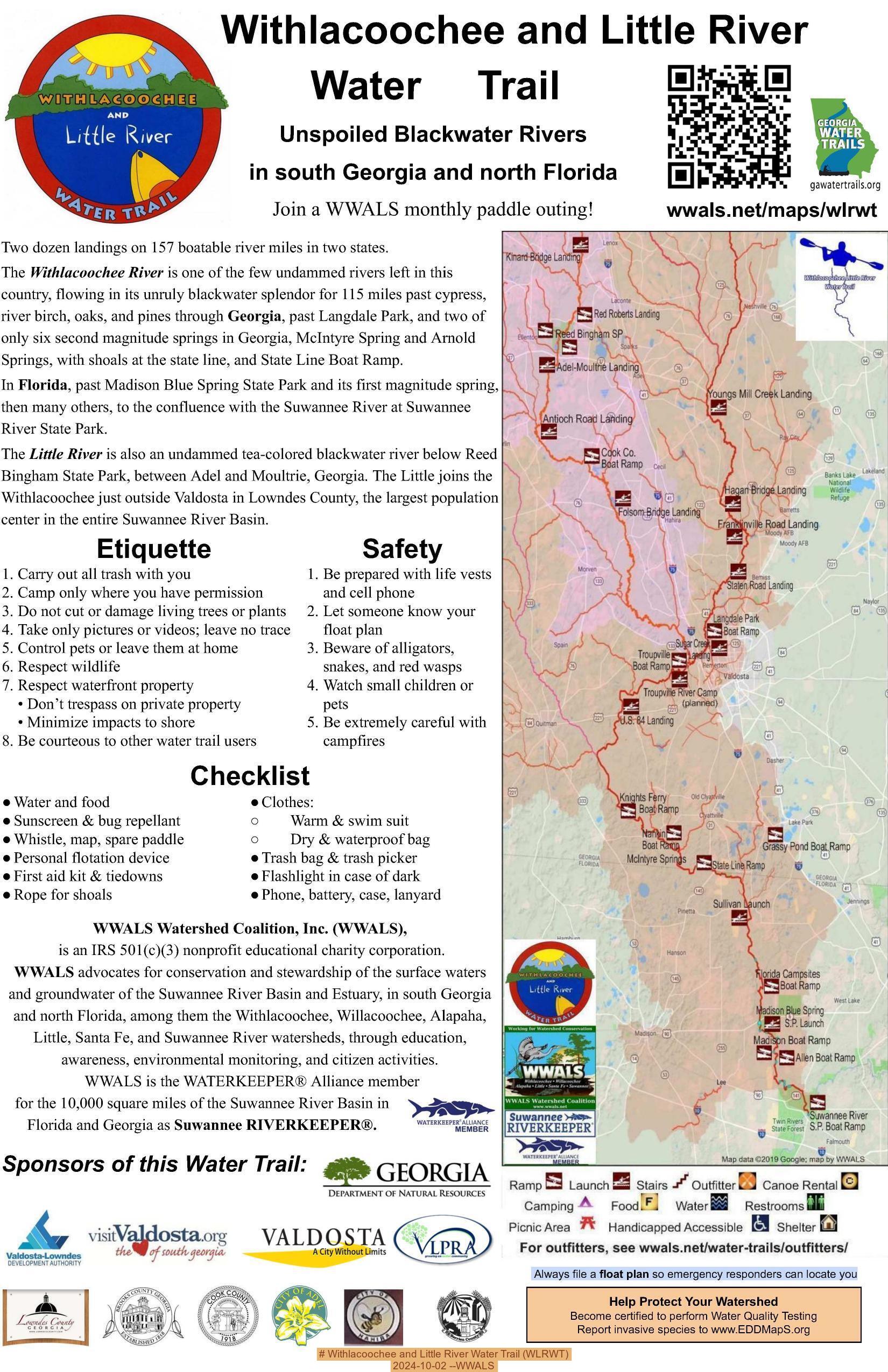 Withlacoochee and Little River Water Trail (WLRWT), 2024-10-02 --WWALS