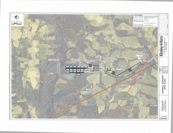 [Overall Concept Site Plan, Ocilla DC, City of Ocilla, Irwin County, GA, 2025-02-01 --Kimley Horn, Mobile, AL]