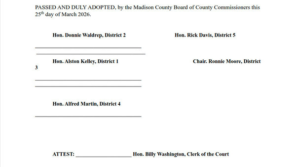 Passed 2026-03-25 --Madison BOCC