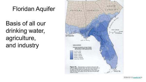 [Floridan Aquifer: Basis of all our drinking water, agriculture, and industry]