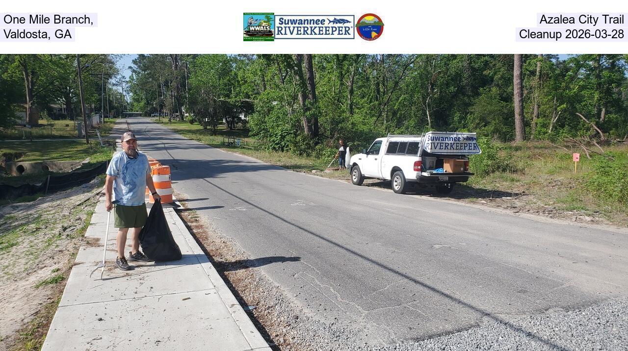 One Mile Branch, Azalea City Trail, Valdosta, GA, Cleanup 2026-03-28