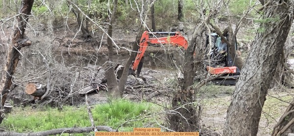 [Picking up a log, 2026:03:29 09:35:11, 30.8874839, -83.3237377 --jsq for WWALS]