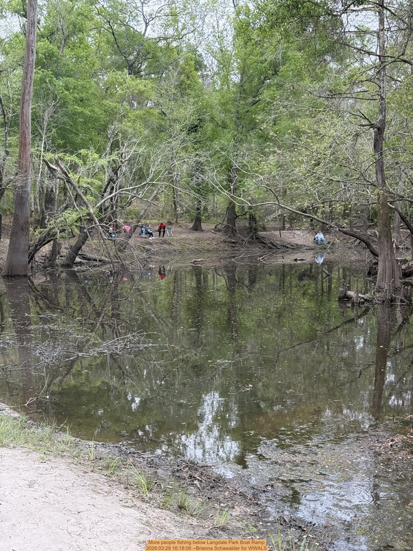 More people fishing below Langdale Park Boat Ramp, 2026:03:29 16:18:08 --Brianna Schawalder for WWALS