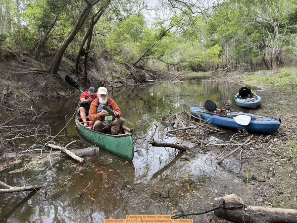 Readying to throw the rope, 2026:03:29 13:14:10 --Brianna Schawalder for WWALS