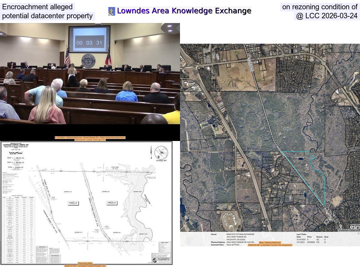 Encroachment alleged on rezoning condition of potential datacenter property @ LCC 2026-03-24 --LAKE