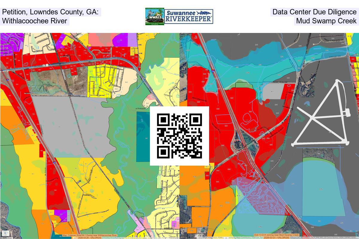 Petition, Lowndes County, GA: Data Center Due Diligence, Withlacoochee River, Mud Swamp Creek