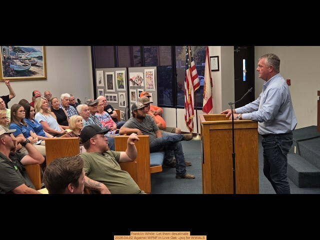 Franklin White: Let them desalinate