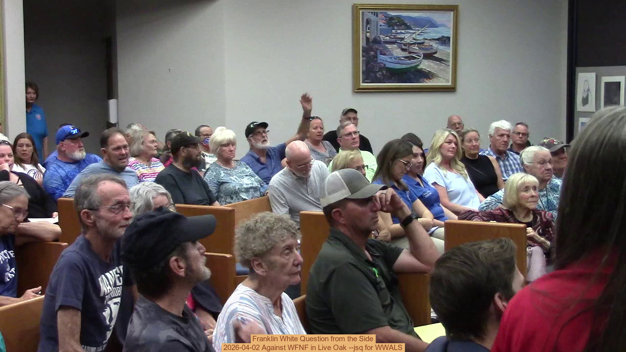 Franklin White Question from the Side