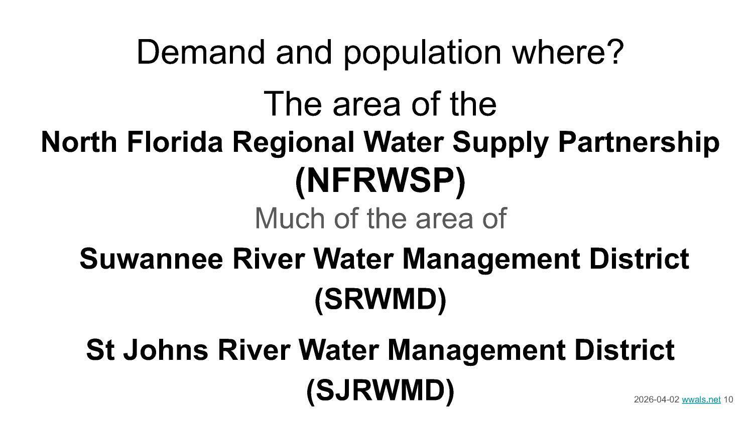 Demand and population where?