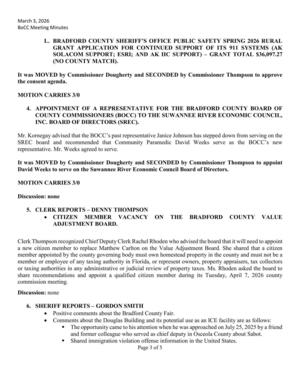 [6. Sheriff Reports --Gordon Smith]