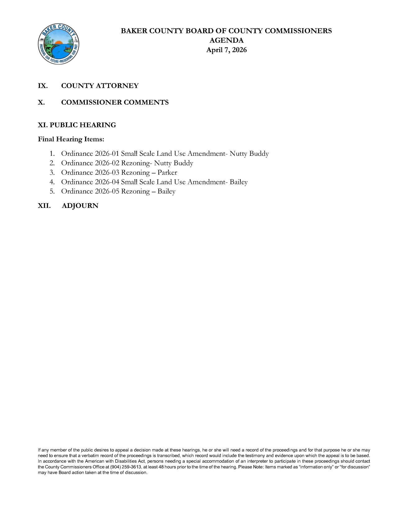 Adjourn, 2026-04-07 --Baker County BOCC
