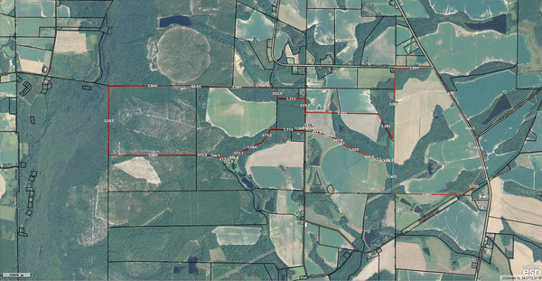 Map: The Five Tracts of Project Arrowhead Datacenter Campus, 2026-04-11 --Irwin County Tax Assessor