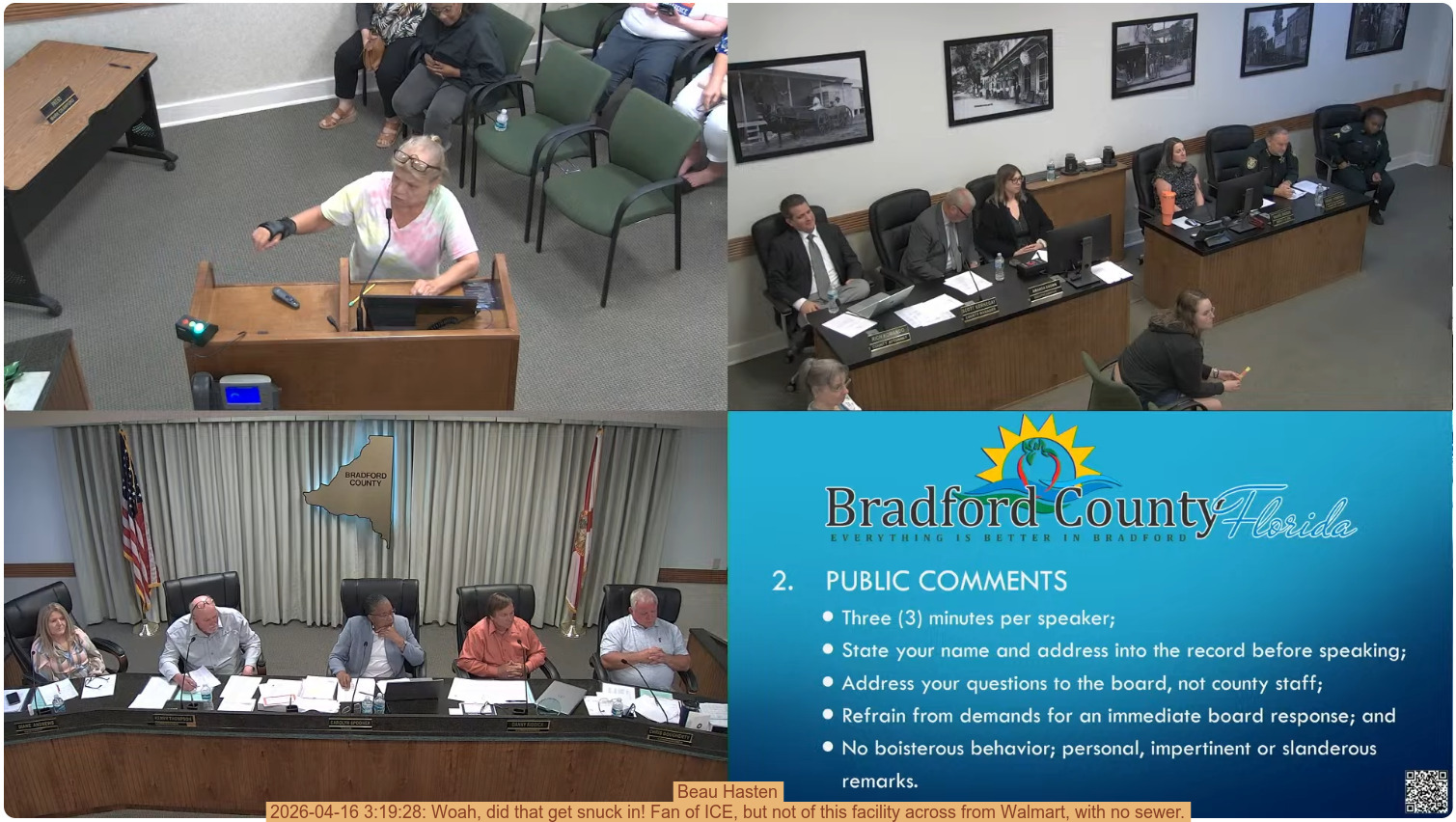 Beau Hasten, 2026-04-16 3:19:28: Woah, did that get snuck in! Fan of ICE, but not of this facility across from Walmart, with no sewer.