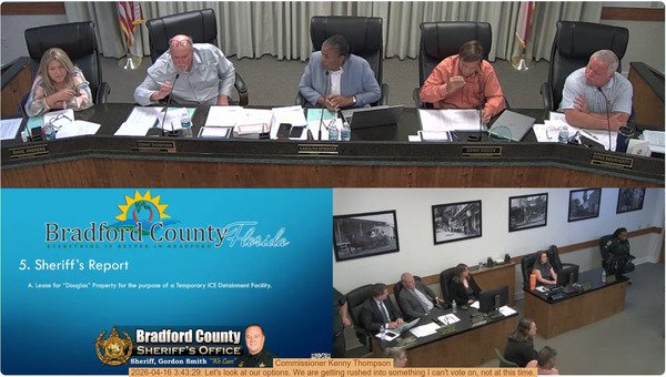 Commissioner Kenny Thompson, 2026-04-16 3:43:29: Let's look at our options. We are getting rushed into something I can't vote on, not at this time.