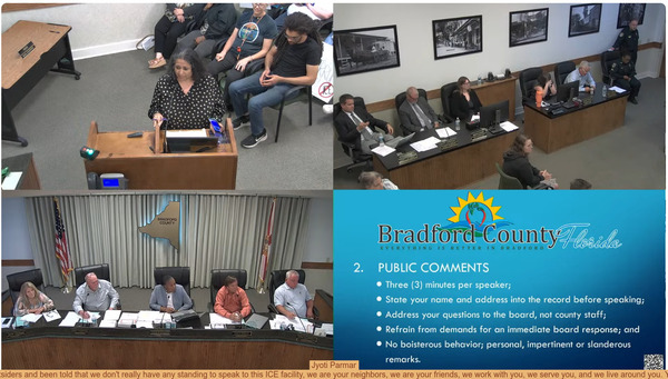 Jyoti Parmar, 2026-04-16 2:18:28: Many of the members here, who have been called outsiders and been told that we don't really have any standing to speak to this ICE facility, we are your neighbors, we are your friends, we work with you, we serve you, and we live around you. Your decisions impact us and what we do impacts you. mark-spranger.html Mark Spranger 2:21:58: Leasing to the Sheriff severely undermines the Commission's credibility.