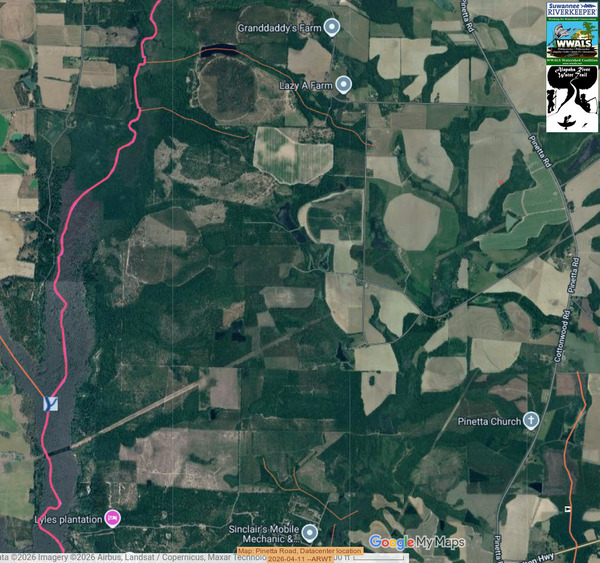 Map: Pinetta Road, Datacenter location 2026-04-11 --ARWT