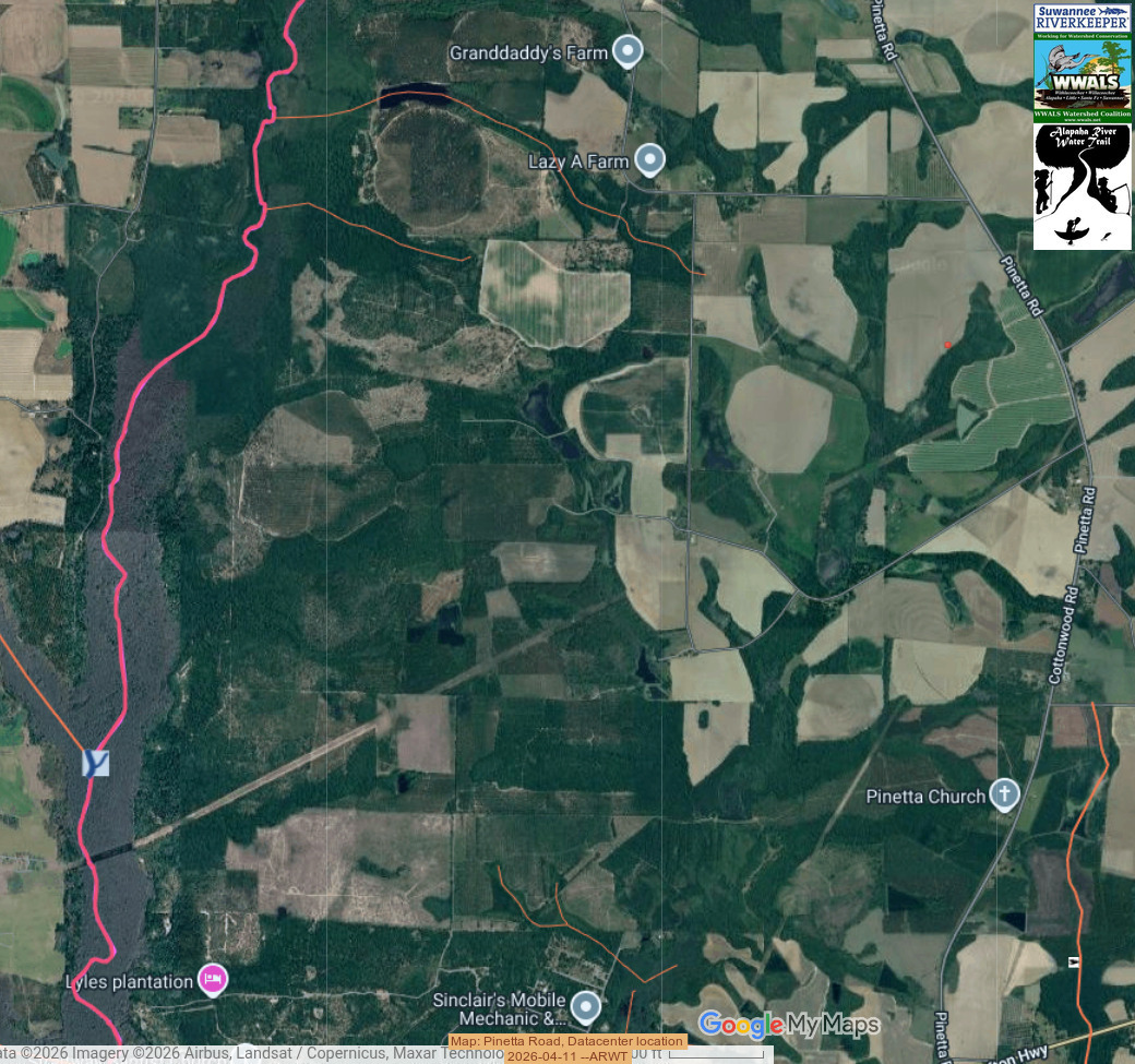 Map: Pinetta Road, Datacenter location 2026-04-11 --ARWT