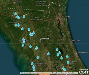[Map: Springs Locator 2026-06-24 --FDEP]