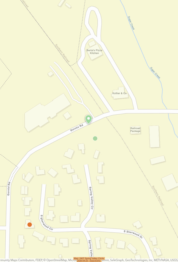 [Map: 2407 Spring Valley Circle 2026-04-23 --Seeclickfix]