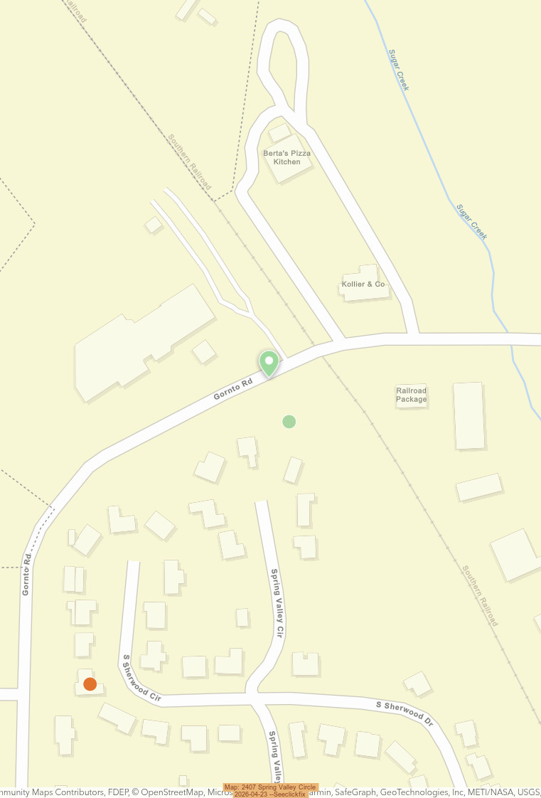 Map: 2407 Spring Valley Circle 2026-04-23 --Seeclickfix