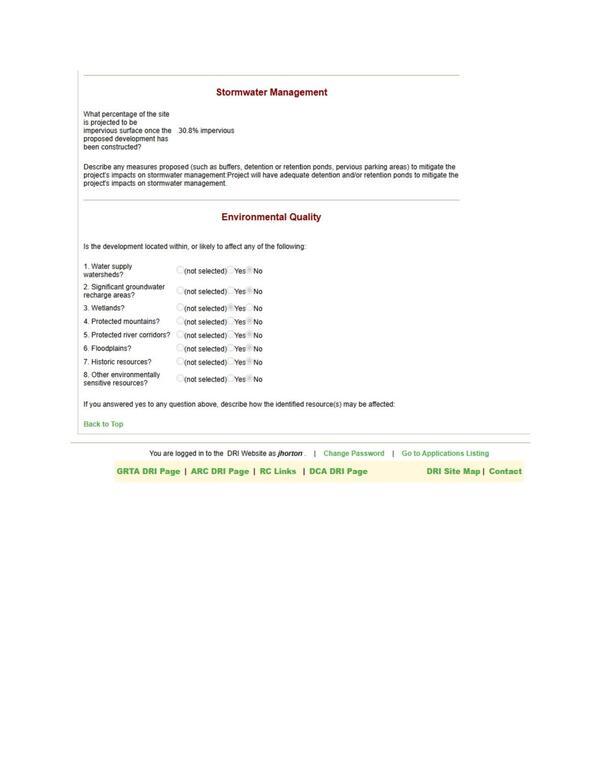 Stormwater Management; Environmental Quality