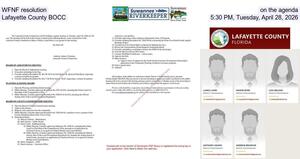 [WFNF resolution on the agenda, Lafayette County BOCC, 5:30 PM, Tuesday, April 28, 2026]