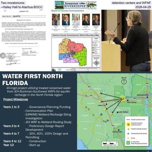 [Two moratoriums: detention centers and WFNF --Hailey Hall to Alachua BOCC, 2026-04-28]