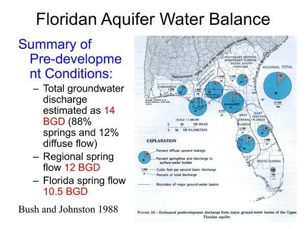 Floridan Aquifer Water Balance