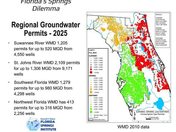 Florida Springs Dilemma: Regional Groundwater Permits - 2025