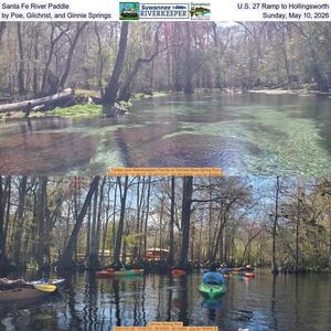 [Santa Fe River Paddle, U.S. 27 Ramp to Hollingsworth, by Poe, Gilchrist, and Ginnie Springs, Sunday, May 10, 2026]