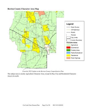 [Berrien County Character Area Map]