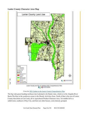 [Lanier County Character Area Map]