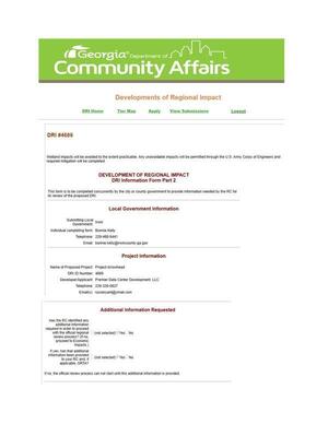 [DRI Information Form Part 2]