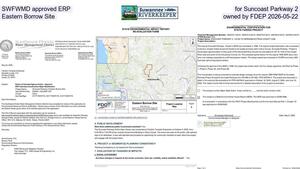 [SWFWMD approved ERP, for Suncoast Parkway 2, Eastern Borrow Site, owned by FDEP 2026-05-22]